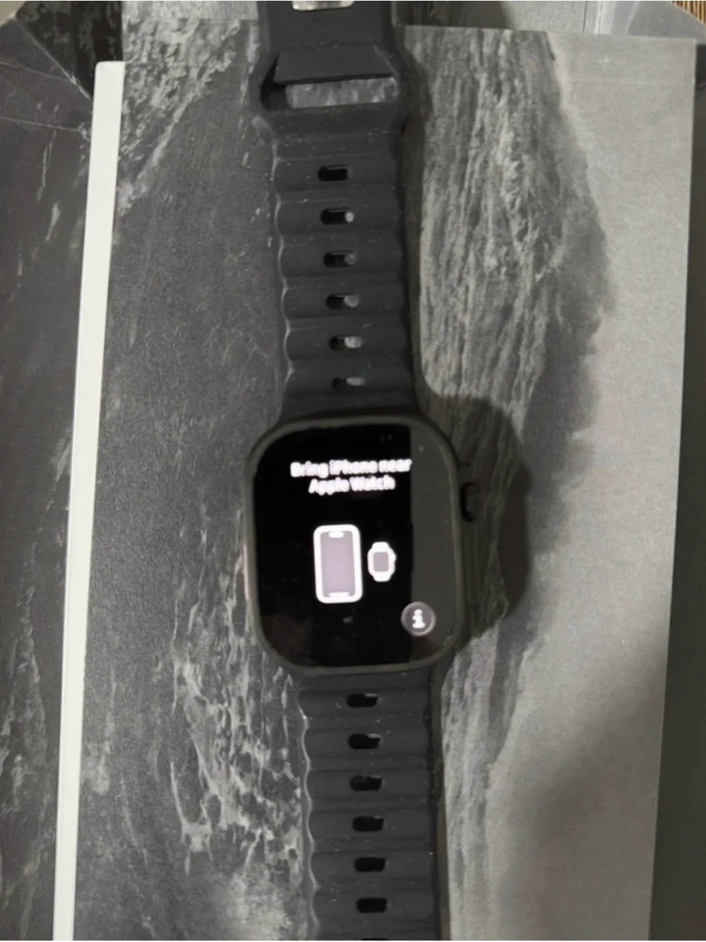 Apple ultra 2 Black Smartwatch with Black Silicone Band